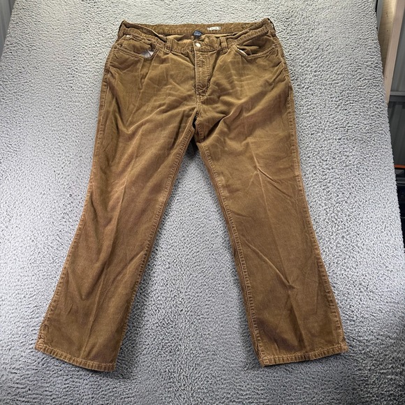 Vintage Polo Ralph Lauren Pant Mens 42x30 Brown Cotton Corduroy Chino Straight